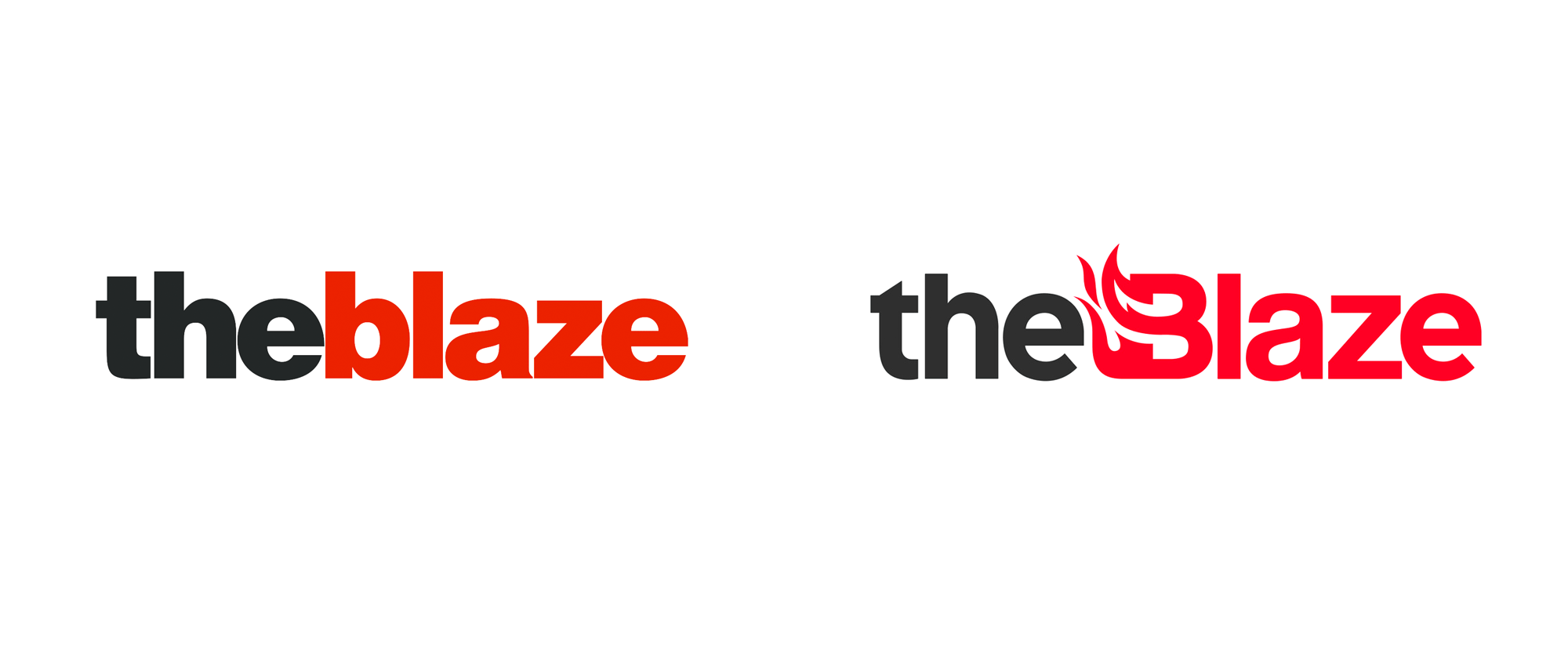 Blaze Logo - Brand New: New Logos and Identity for The Blaze and Blaze Media done ...