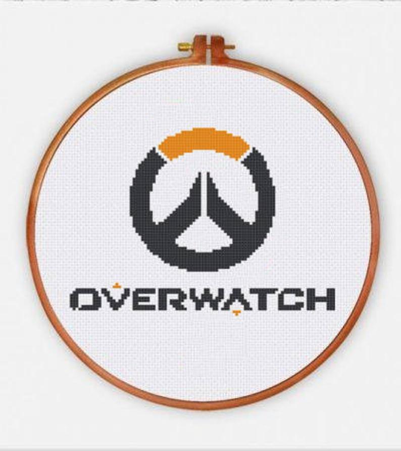 Stitch Logo - PDF PATTERN: Overwatch Logo Cross Stitch