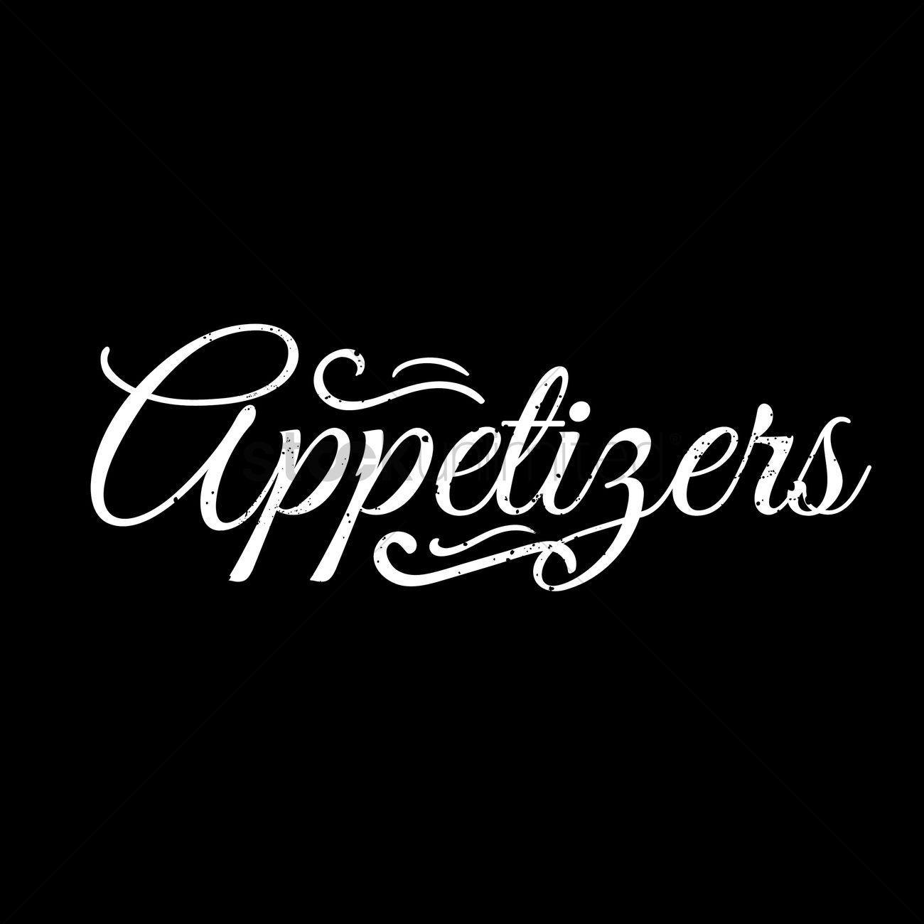 Appetizers Logo - Appetizers typography Vector Image - 1824806 | StockUnlimited