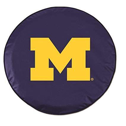 Wolverines Logo - HBS Michigan Tire Cover with Wolverines Logo on Black Vinyl