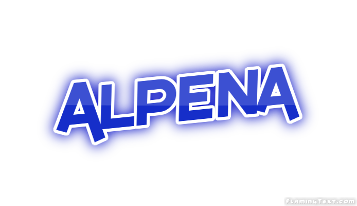 Alpena Logo - United States of America Logo. Free Logo Design Tool from Flaming Text