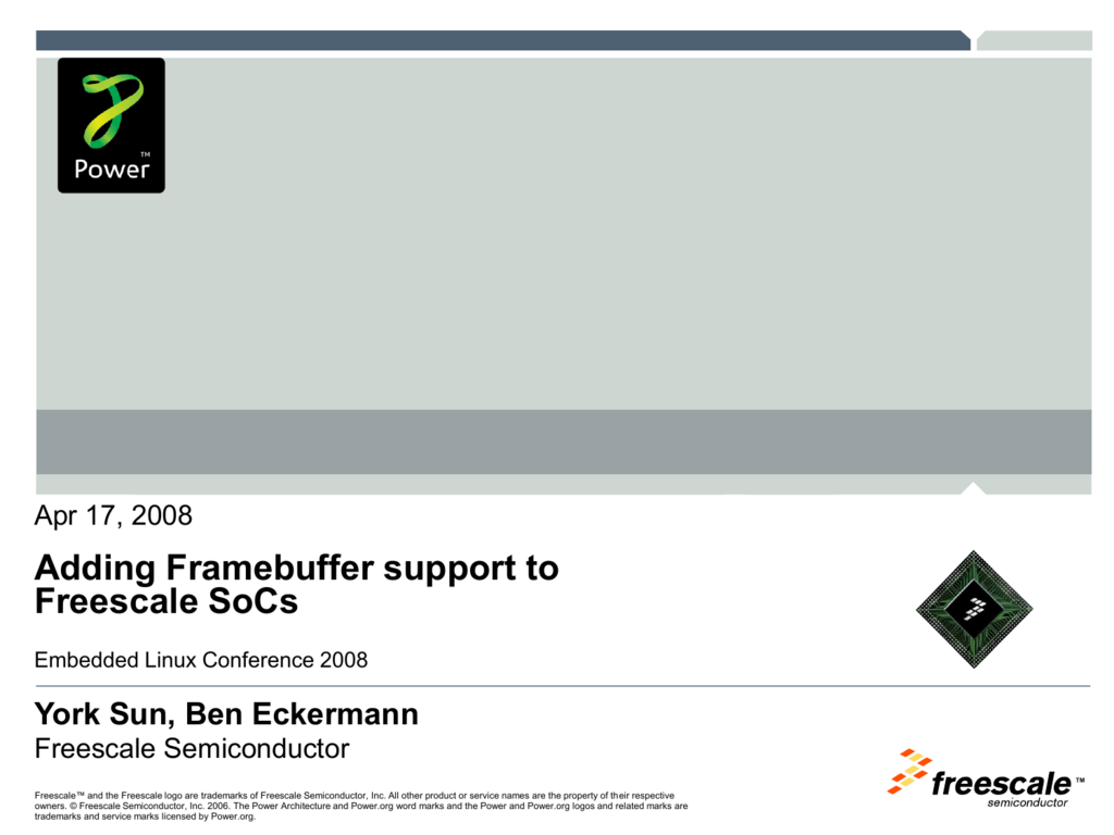 Freescale Logo - Adding Framebuffer Support to Freescale SoCs