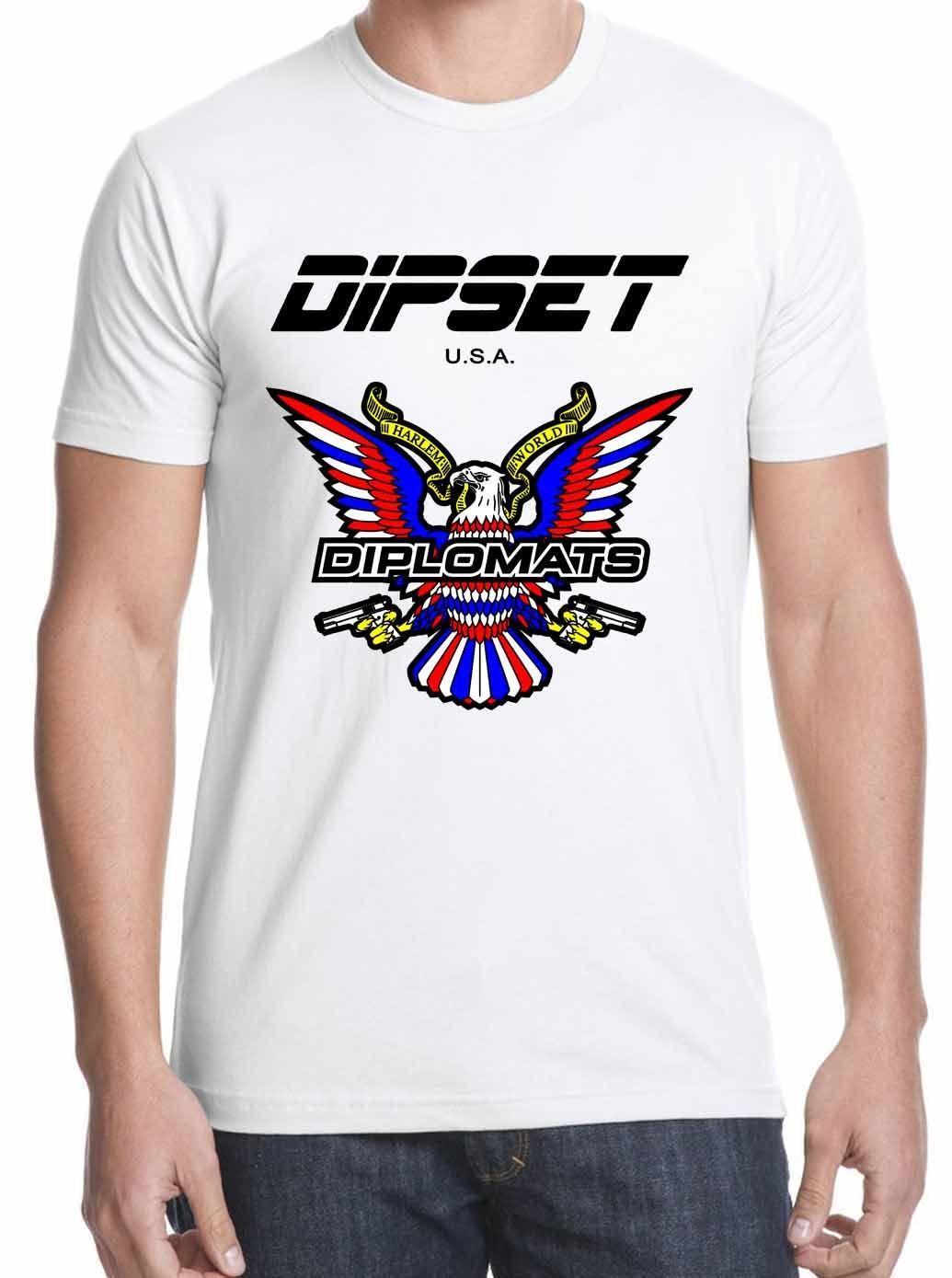 Dipset Logo - NEW the diplomats logo dipset t-shirt SIZE S - 2XL free shipping Mens 2018  fashion