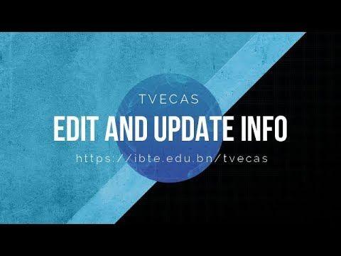 Ibte Logo - TVECAS: Edit and Update Details