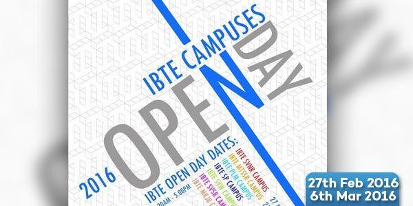 Ibte Logo - IBTE Open Day