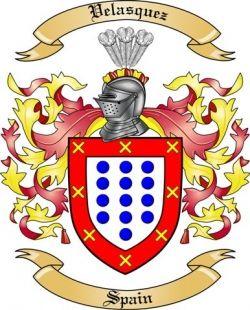 Velasquez Logo - Velasquez Family Crest from Spain by The Tree Maker