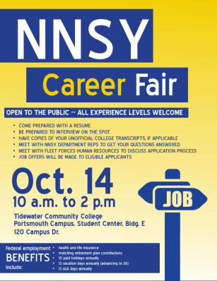 Nnsy Logo - Norfolk Naval Shipyard and TCC team up for career fair, look to hire ...