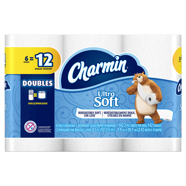 Charmin Logo - Charmin Ultra Soft Toilet Paper 6 Double Rolls