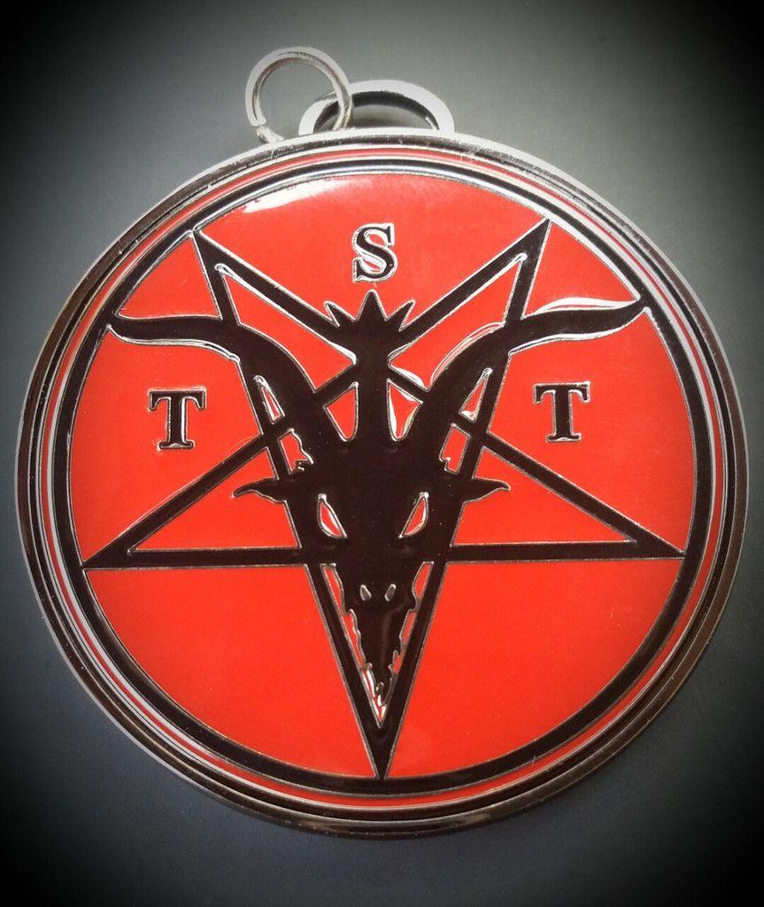 TST Logo - TST Logo Pendant - Official pendant with The Satanic Temple engraved ...