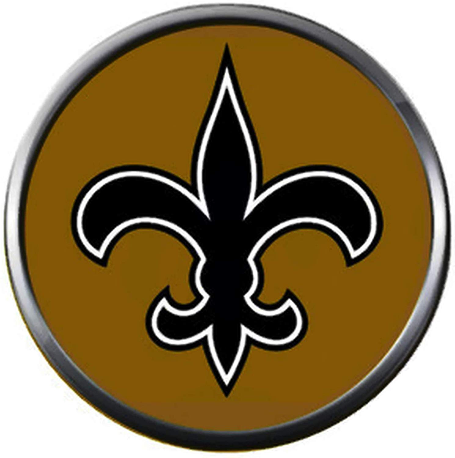 Orleans Logo - NFL New Orleans Saints Black Logo On Old Gold Sports Fan
