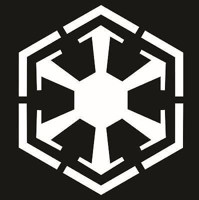 Darth Logo - Sith Empire Logo Large Decal / Sticker Size & Color Wars Darth