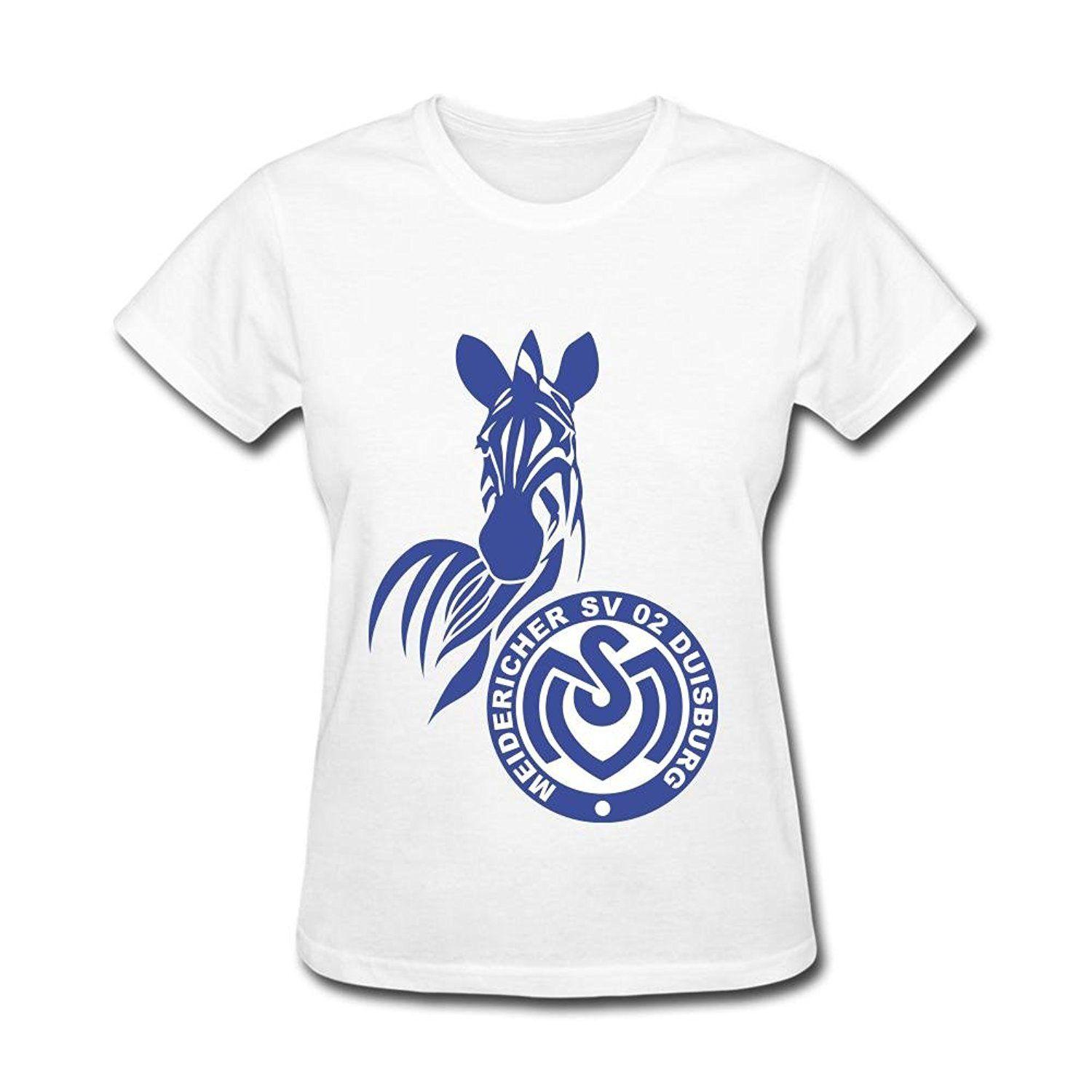 MSV Logo - Amazon.com: JXK Women's MSV Duisburg Logo T-shirt Size S ColorName ...