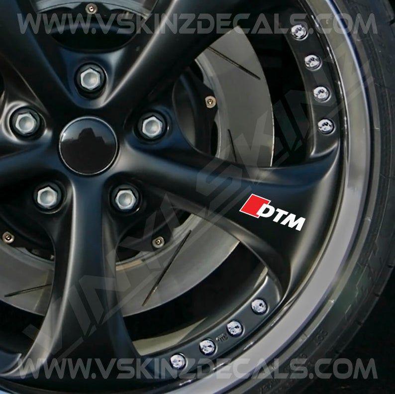 DTM Logo - Audi DTM Logo Premium Cast Wheel Decals Kit Stickers TT Rs A3 A4 A5 A6 A8  Q3 Q5 Q7 TFSI S-line Quattro S3 S4 S5 S6 S7 S8 RS3 RS4 RS5 RS6 RS7