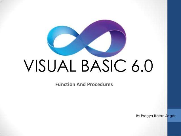VB6 Logo - VB Function and procedure
