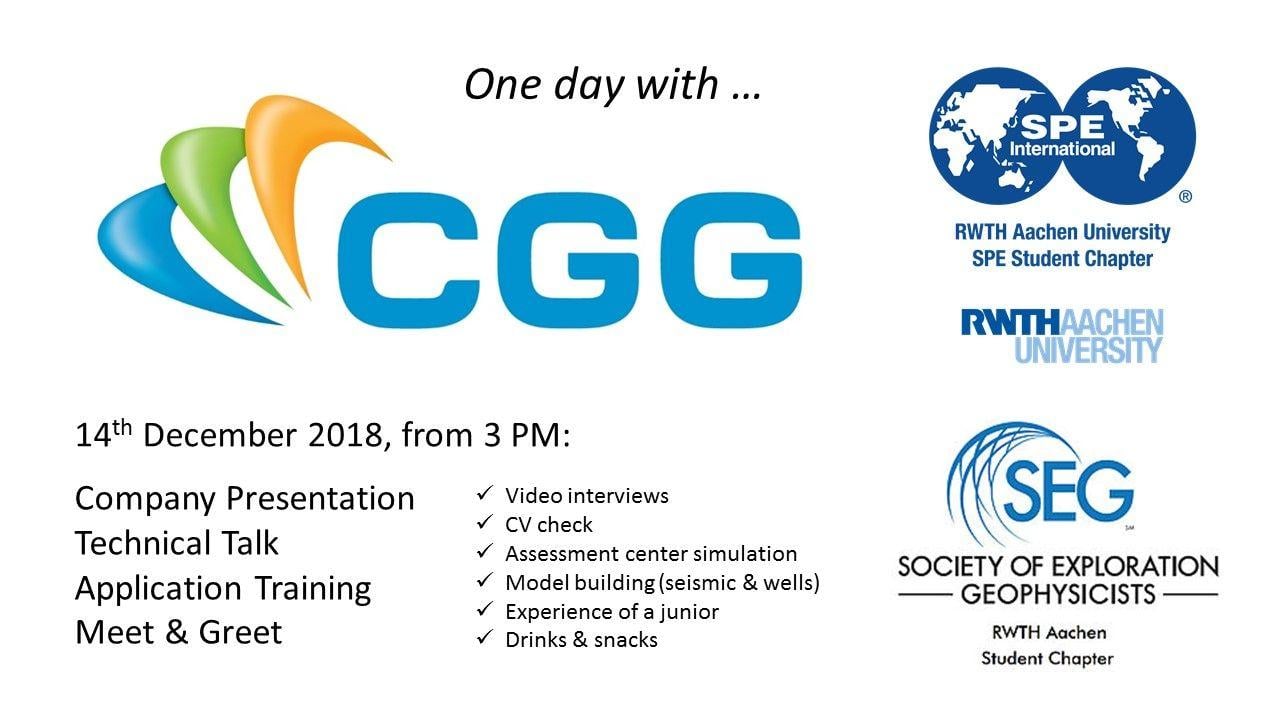 Cgg Logo - One day with CGG: Company Visit & Application Training