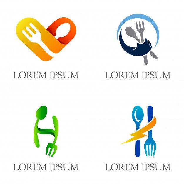 Pictorial Logo - Spoon and fork pictorial logo design for dining and restaurant ...