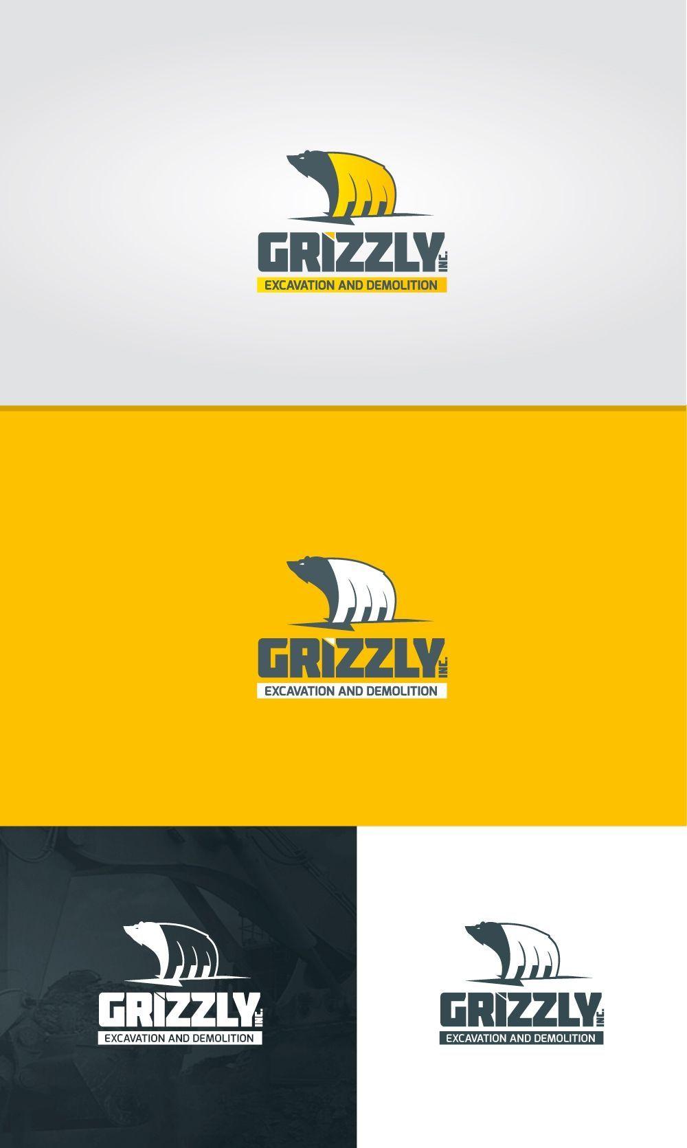 Demolition Logo - Design by Kiboo ™. Create a logo for GRIZZLY. Excavation