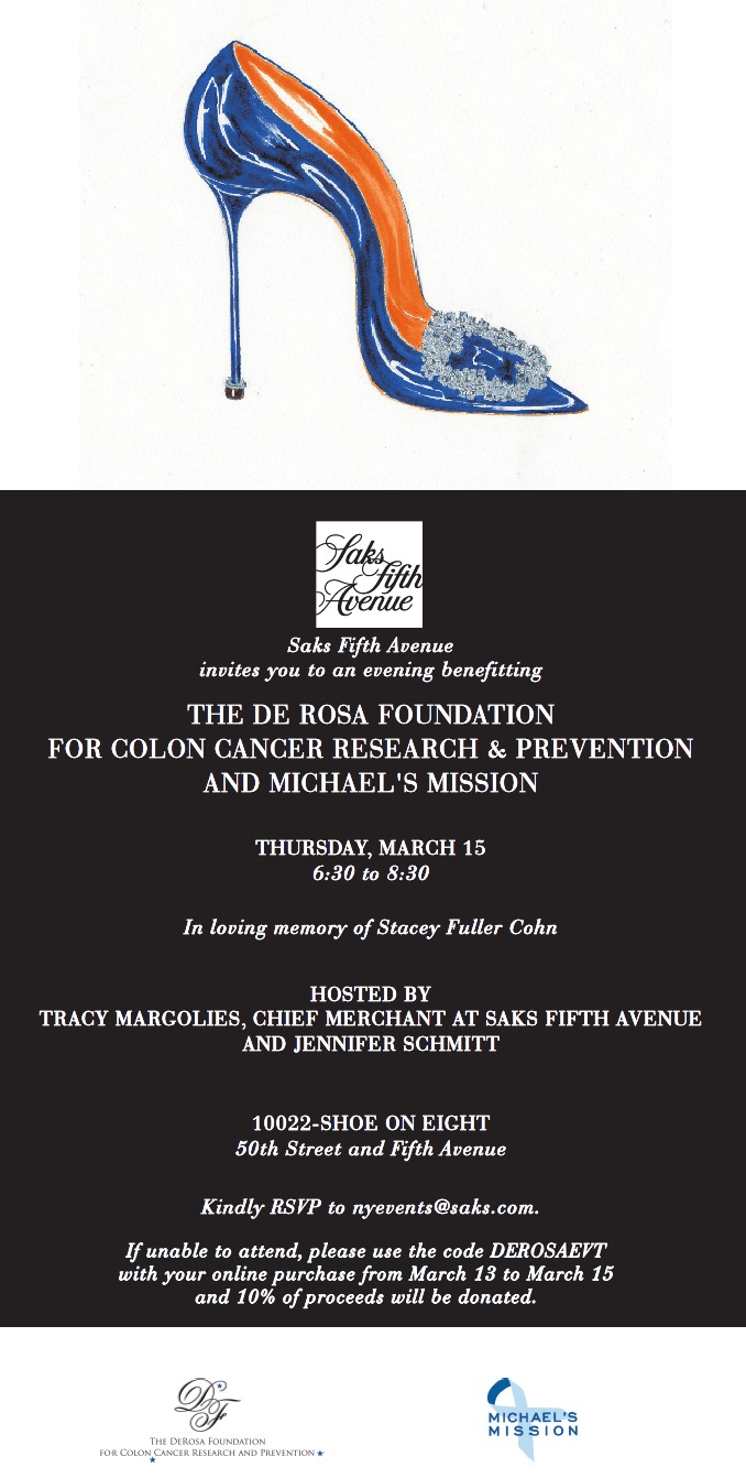 Saks.com Logo - An Evening at Saks Fifth Avenue - The De Rosa Foundation