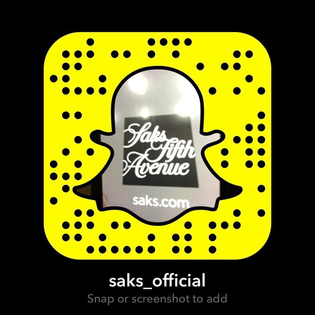 Saks.com Logo - Saks Fifth Avenue us on Snapchat to get