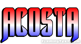 Acosta Logo - Costa Rica Logo. Free Logo Design Tool from Flaming Text