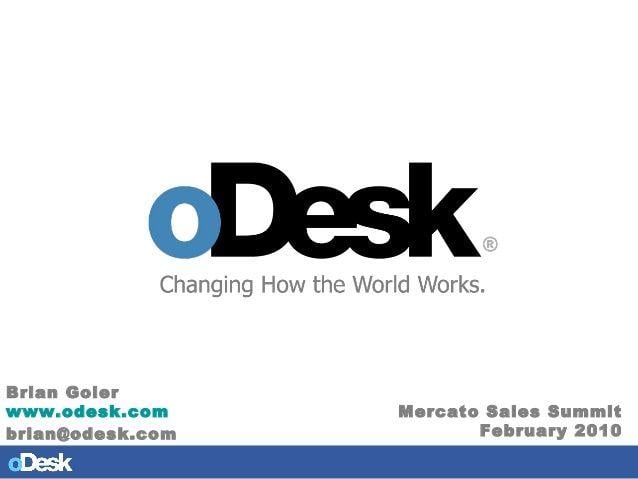 Odesk.com Logo - oDesk Sales Growth - Case Study