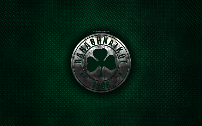 Panathinaikos Logo - Download wallpapers Panathinaikos FC, Greek football club, green ...