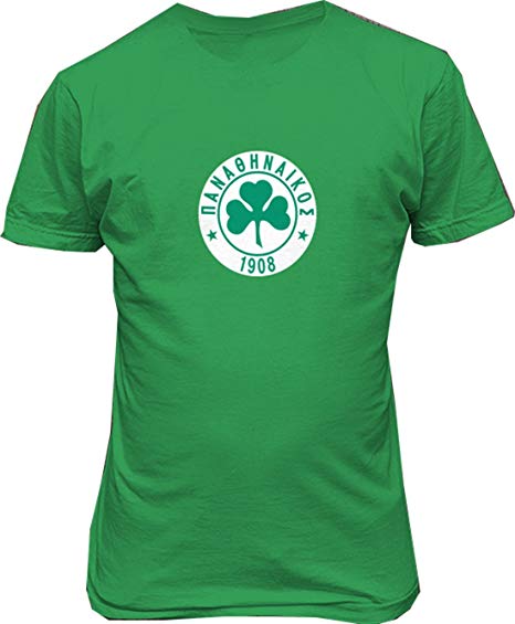 Panathinaikos Logo - Panathinaikos FC Greece Soccer T shirt at Amazon Men's Clothing store: