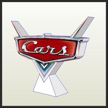 Disney Pixar Cars Logo - Disney Pixar: Cars - Logo Papercraft Free Download