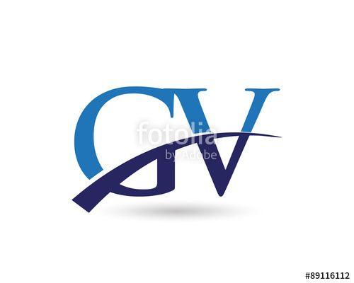 GV Logo - GV Logo Letter Swoosh