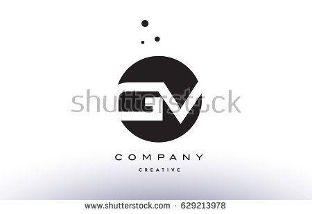 GV Logo - GV G V alphabet company letter logo design vector icon template ...