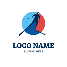Skier Logo - Free Ski Logo Designs | DesignEvo Logo Maker