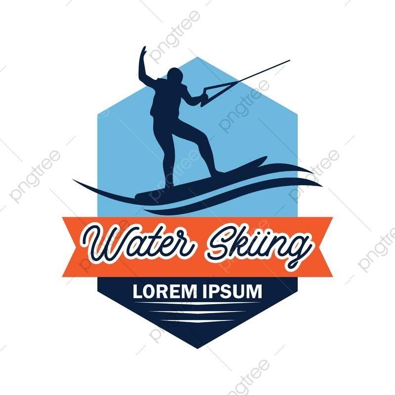Skier Logo - Water Skiing Logo With Text Space For Your Slogan / Tag Line, Vector ...