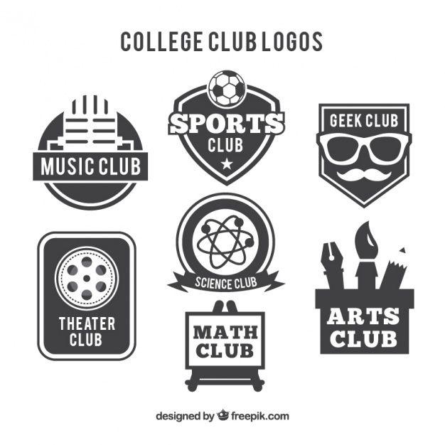 Clubs Logo - Logos for college clubs Vector