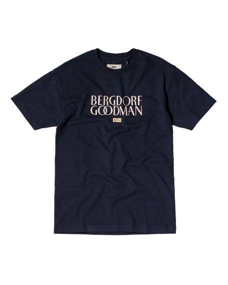 Bergdorf Logo - Cotton Logo T-Shirt Navy