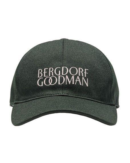 Bergdorf Logo - Logo-Embroidered Baseball Cap Green