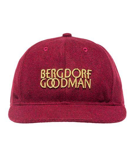 Bergdorf Logo - Logo Embroidered Baseball Cap Wine