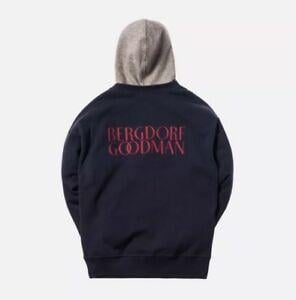 Bergdorf Logo - Details about Kith x Bergdorf Goodman Classic Logo Williams 2 Hoodie Navy  Size S
