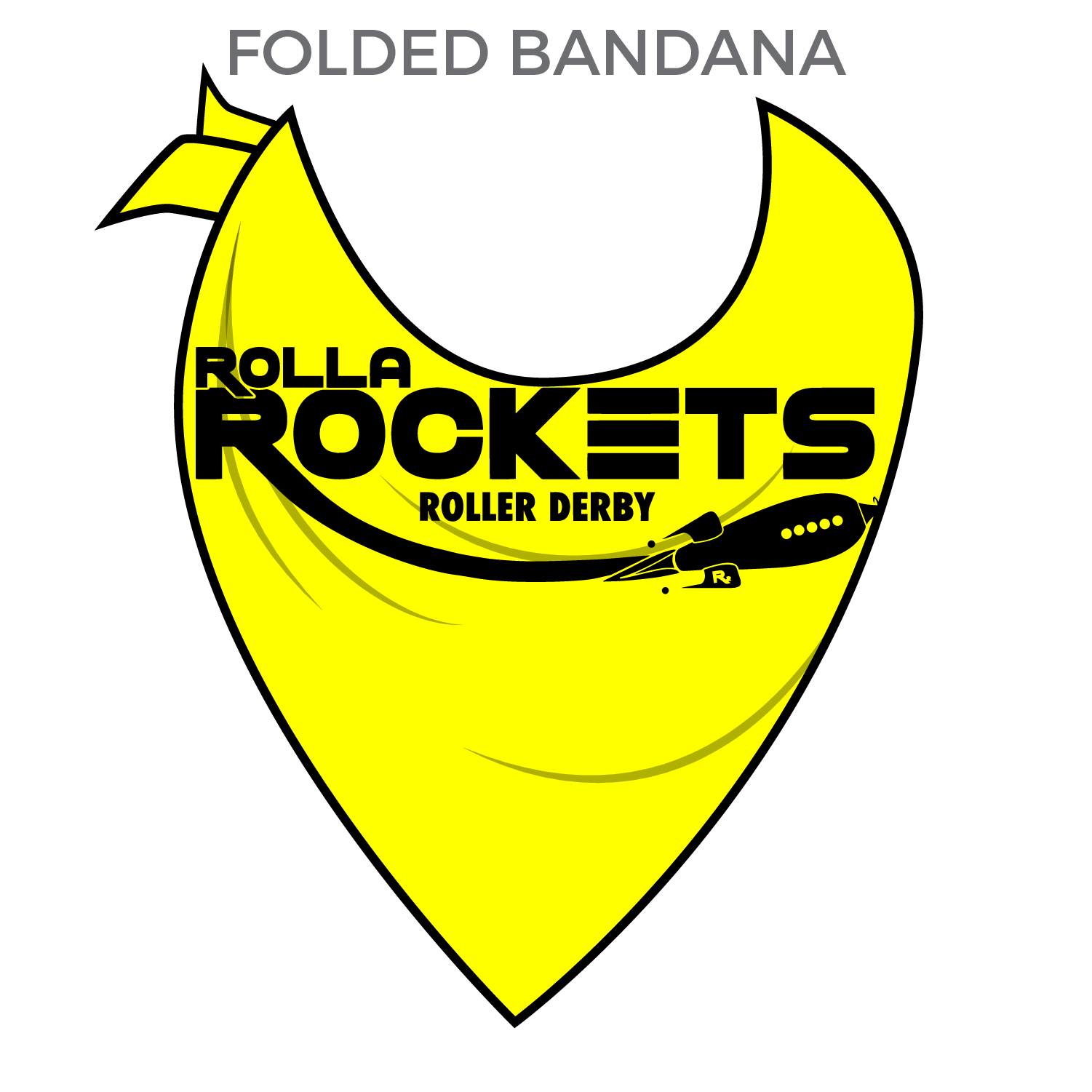 Rolla Logo - Rolla Rockets Roller Derby: Bandana - Frogmouth