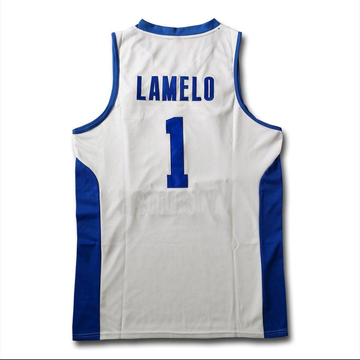 Lamelo1 Logo - Lamelo #1 Vytautas White Basketball Jersey