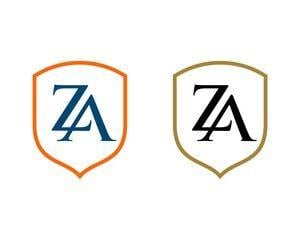 Za Logo - Shield Z A Letter Logo Template this stock vector and explore