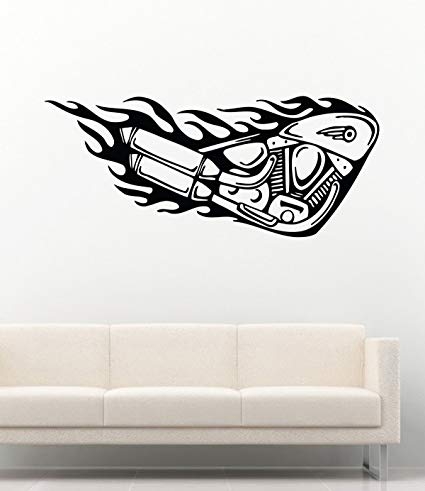 Chopper Logo - Ghost Rider Chopper Logo Flame Fire Biker Motorcycle