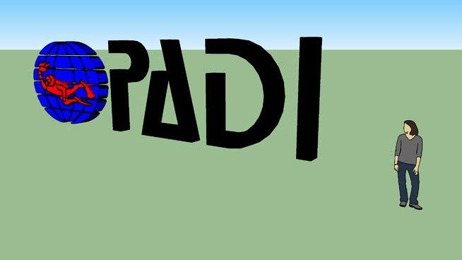 Padi Logo - PADI Logo | 3D Warehouse