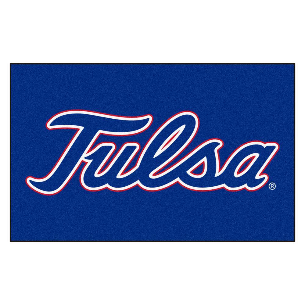 Tulsa Logo - FANMATS NCAA University of Tulsa Red 5 ft. x 8 ft. Area Rug