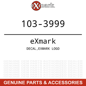 Exmark Logo - Details about Genuine Exmark Toro DECAL Exmark Toro LOGO 103-3999