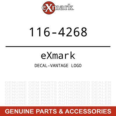 Exmark Logo - GENUINE EXMARK TORO DECAL-VANTAGE LOGO 116-4268