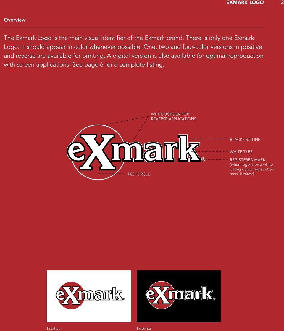 Exmark Logo - Clear Space and Minimum Size Acceptable/Unacceptable Usage Logo ...