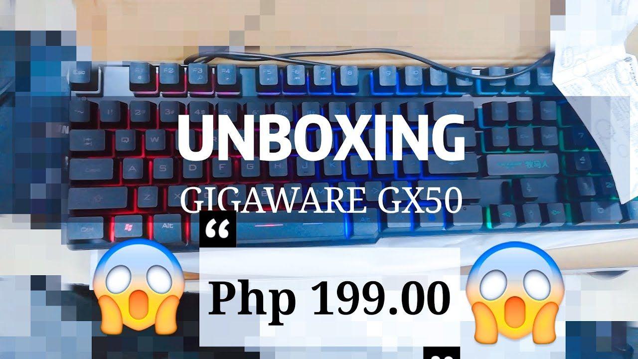 Gigaware Logo - [UNBOXING] Cheap Gaming Keyboard from Shopee Philippines 11.11 Sale!  Gigaware GX50 Gaming Keyboard!