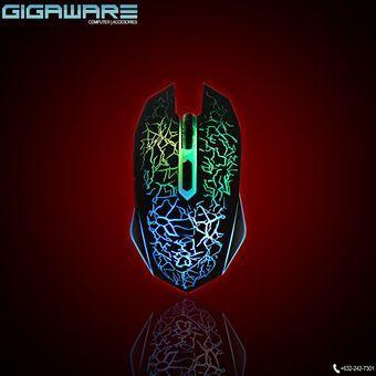 Gigaware Logo - Gigaware Limeide LED Lightning Gaming Mouse. Computers and Laptops