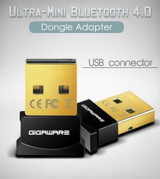 Gigaware Logo - Gigaware UltraMini Bluetooth 40 USB Dongle Adapter Black Black in ...