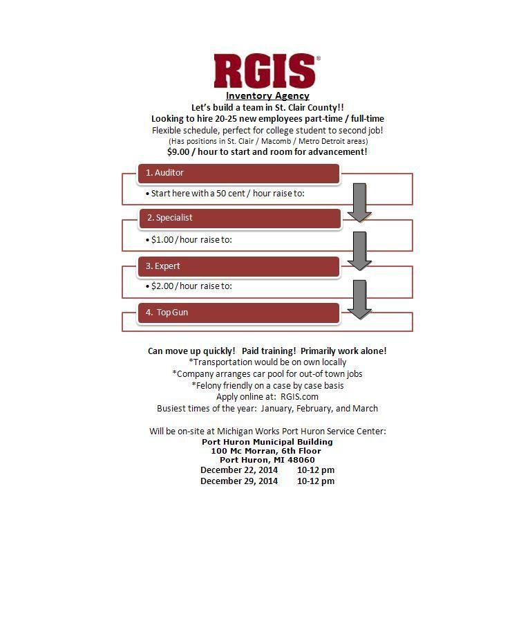 Rgis Logo - RGIS will be hosting a Job Fair at our Port Huron office on 12/22/14 ...